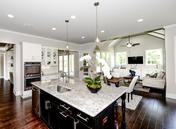 Large Open Kitchen Overlooking Keeping Room at the Callahan by Waterford Homes at Regency Point